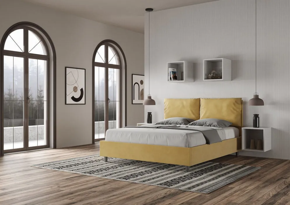 Letto matrimoniale contenitore Brignoles Color