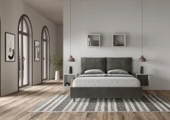 Letto matrimoniale contenitore Brignoles Color