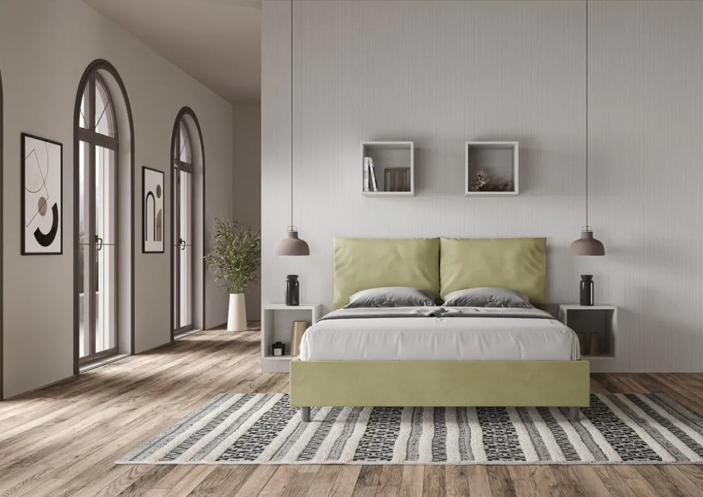 Letto matrimoniale contenitore Brignoles Color