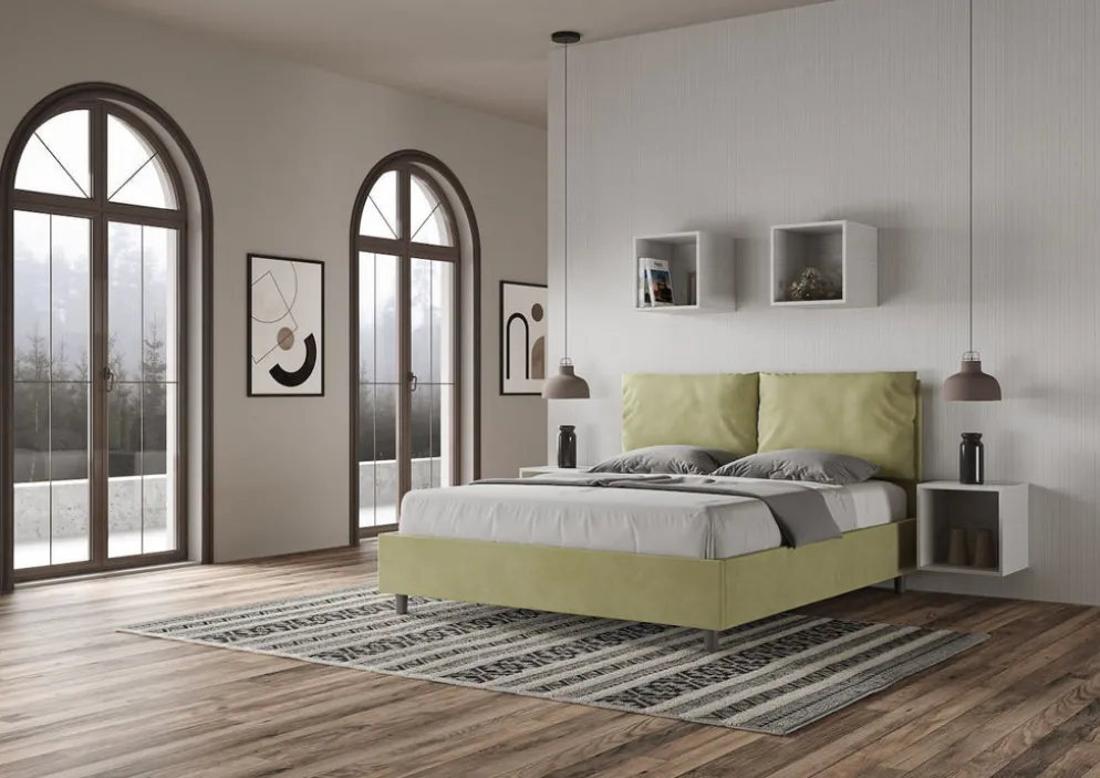 Letto matrimoniale contenitore Brignoles Color