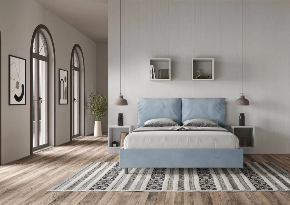 Letto matrimoniale contenitore Brignoles Color