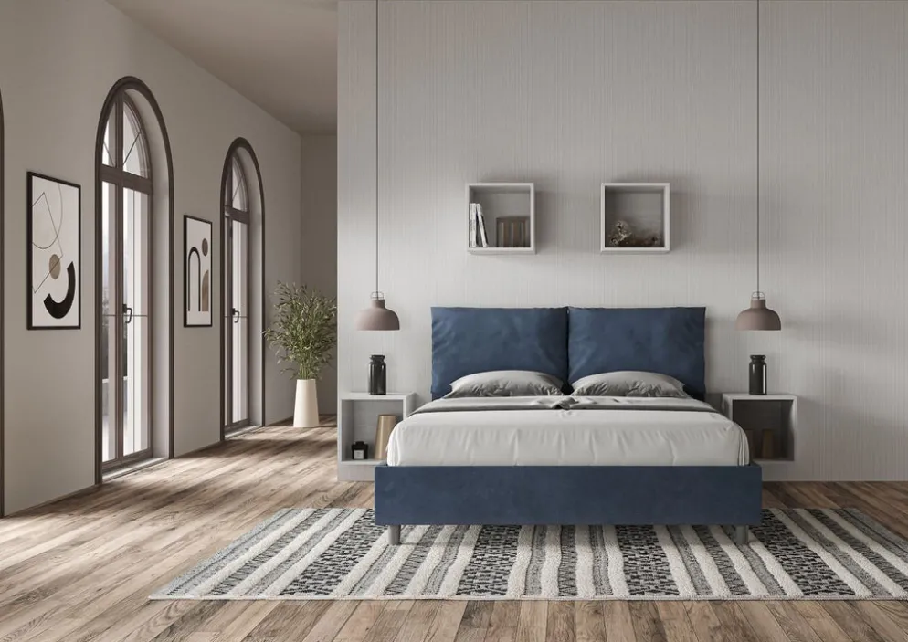 Letto matrimoniale contenitore Brignoles Color