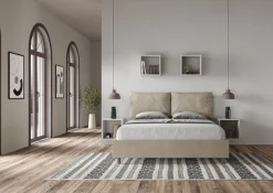 Letto matrimoniale contenitore Brignoles Color