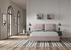 Letto matrimoniale contenitore Brignoles Color