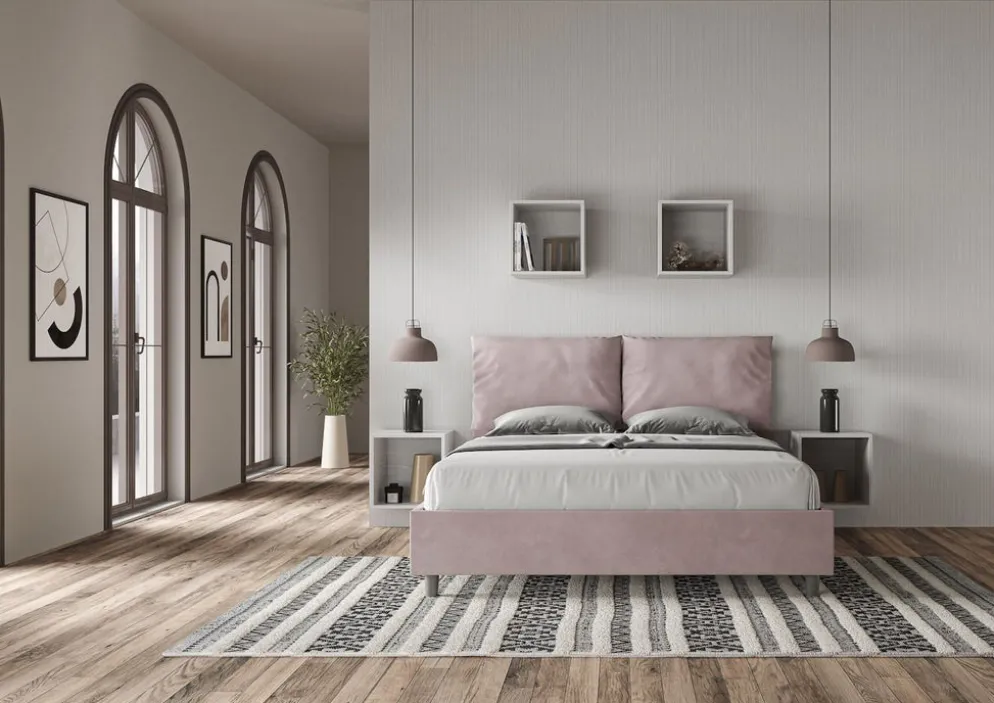 Letto matrimoniale contenitore Brignoles Color