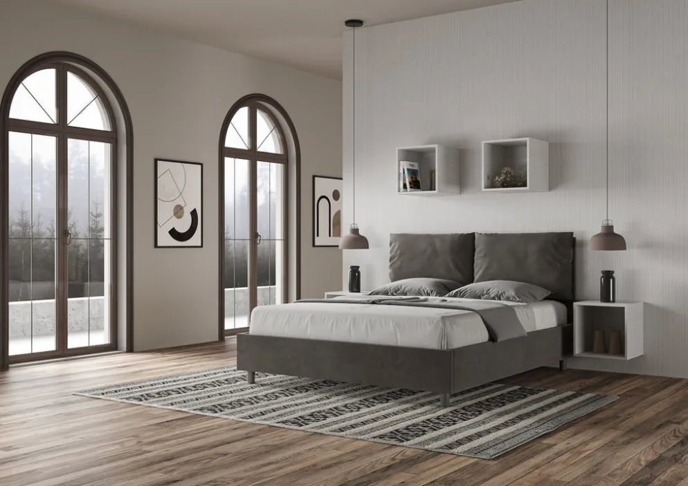 Letto matrimoniale contenitore Brignoles Color