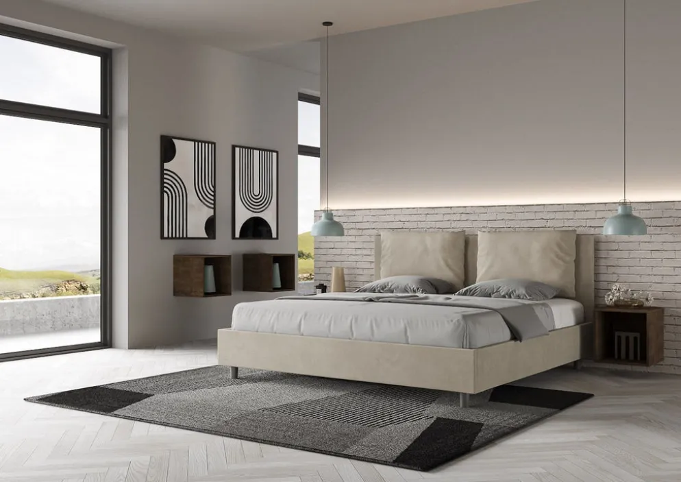 Letto matrimoniale king size contenitore Brignoles