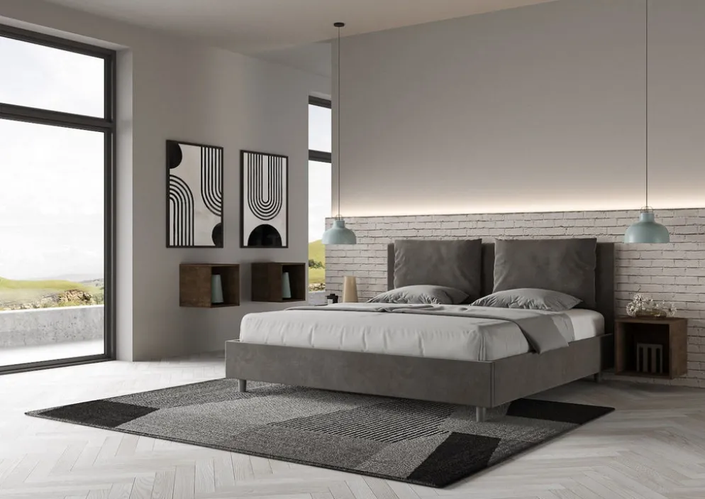 Letto matrimoniale king size contenitore Brignoles