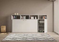 Letto singolo a scomparsa con mobili Auda A