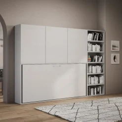 Letto singolo a scomparsa con mobili Auda G