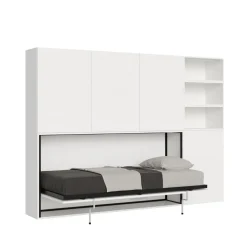 Letto singolo a scomparsa con mobili Auda F