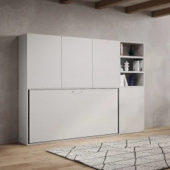 Letto singolo a scomparsa con mobili Auda F