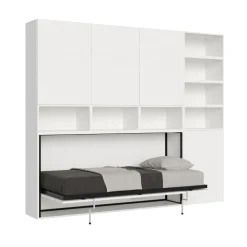 Letto singolo a scomparsa con mobili Auda E