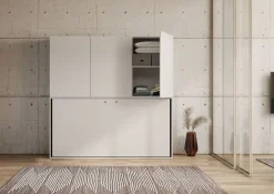 Letto singolo a scomparsa con mobili Auda D