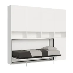 Letto singolo a scomparsa con mobili Auda C