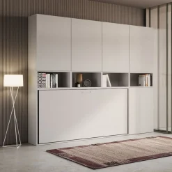 Letto singolo a scomparsa con mobili Auda C