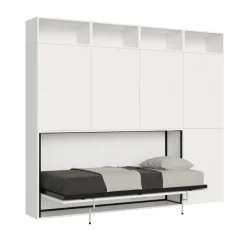 Letto singolo a scomparsa con mobili Auda B