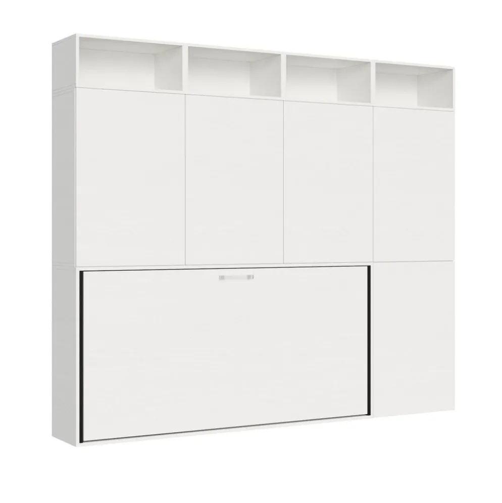 Letto singolo a scomparsa con mobili Auda B