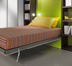 Letto singolo a scomparsa con cassettone Rapido