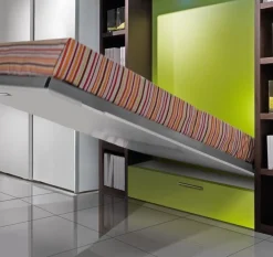 Letto singolo a scomparsa con cassettone Rapido