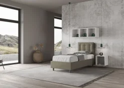 Letto singolo con contenitore Martigues