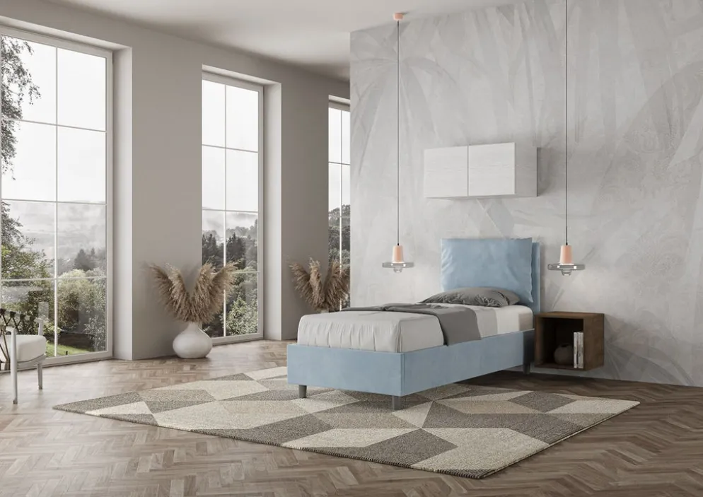 Letto singolo contenitore Brignoles Color