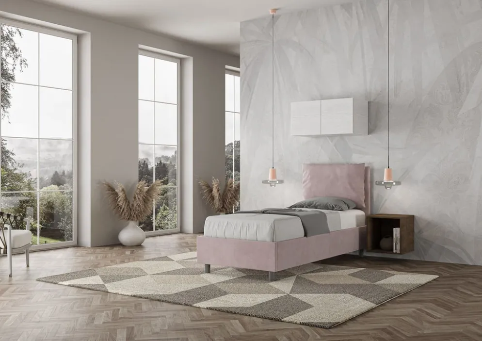 Letto singolo contenitore Brignoles Color