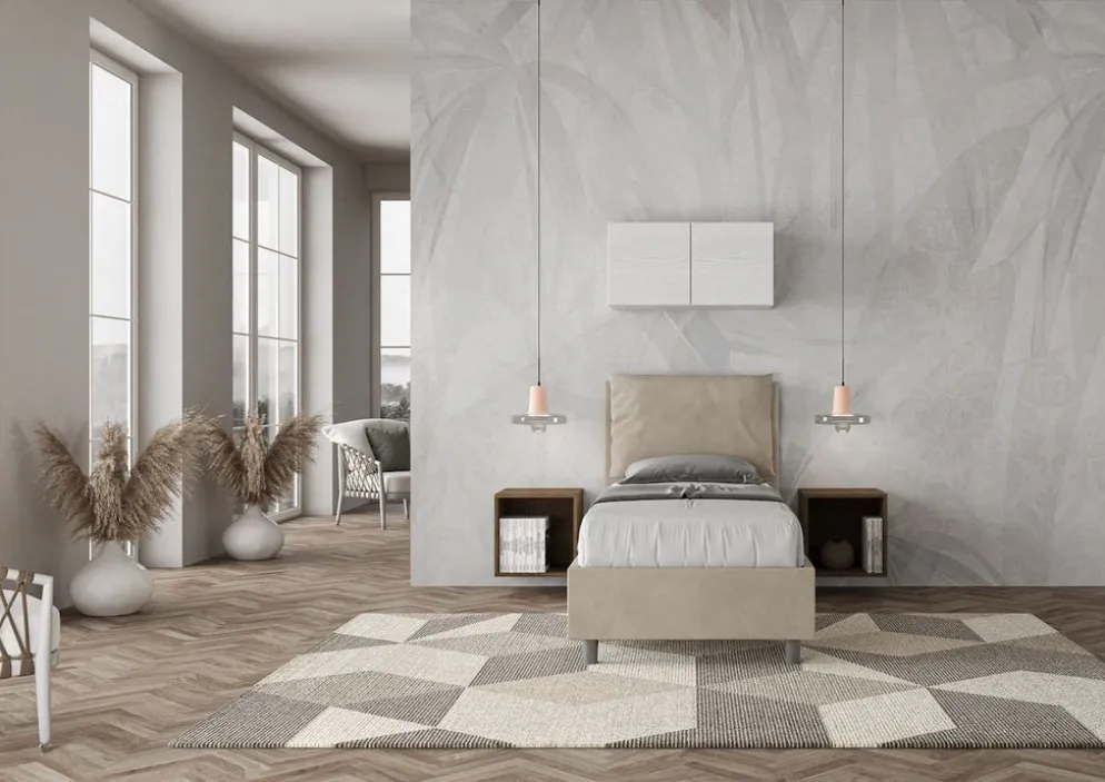 Letto singolo contenitore Brignoles Color