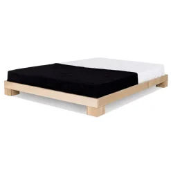 Letto sommier in legno massello Edvin Natural
