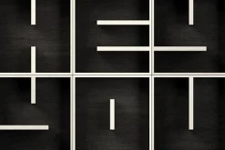 Libreria a cubi componibile lettere alfabeto ABC HEY YOU