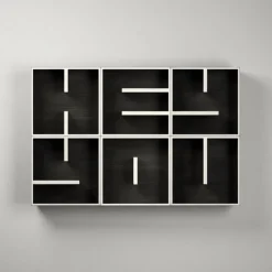 Libreria a cubi componibile lettere alfabeto ABC HEY YOU