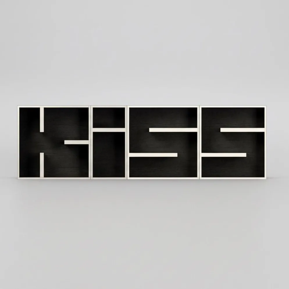 Libreria a cubi componibili da parete ABC KISS
