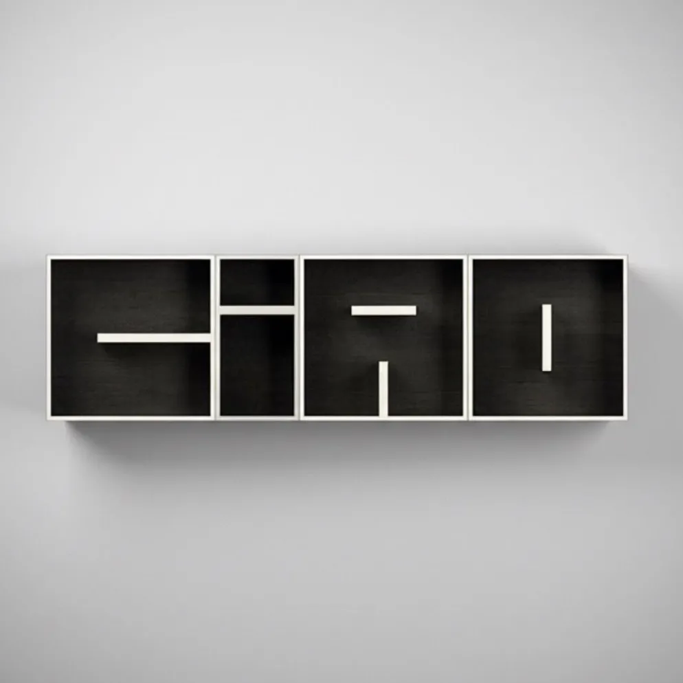 Libreria a cubi da parete lettere alfabeto ABC CIAO