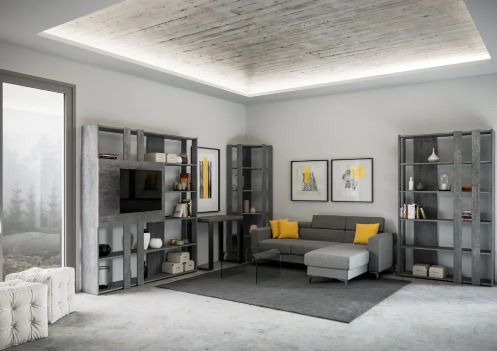 Libreria ad angolo verticale Inedditah Angolo B