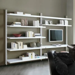 Libreria a giorno in acciaio design moderno Astryd 12