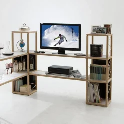 Libreria angolare in rovere naturale Castelli 4