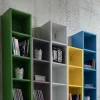 Libreria a parete composizione multicolore Eloise