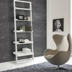 Libreria da parete Di-Do in MDF bianco 65 x 190 cm