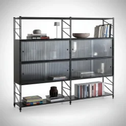 Libreria da parete in acciaio Melker 25