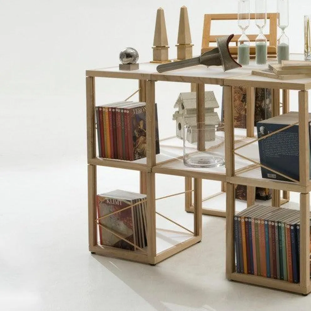 Libreria moderna componibile in legno Castelli 7
