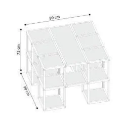 Libreria moderna componibile in legno Castelli 7