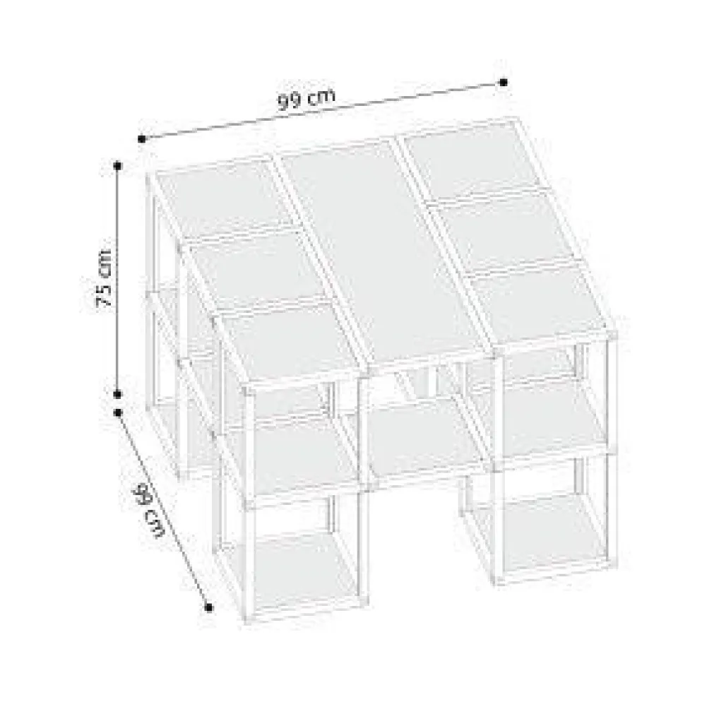 Libreria moderna componibile in legno Castelli 7
