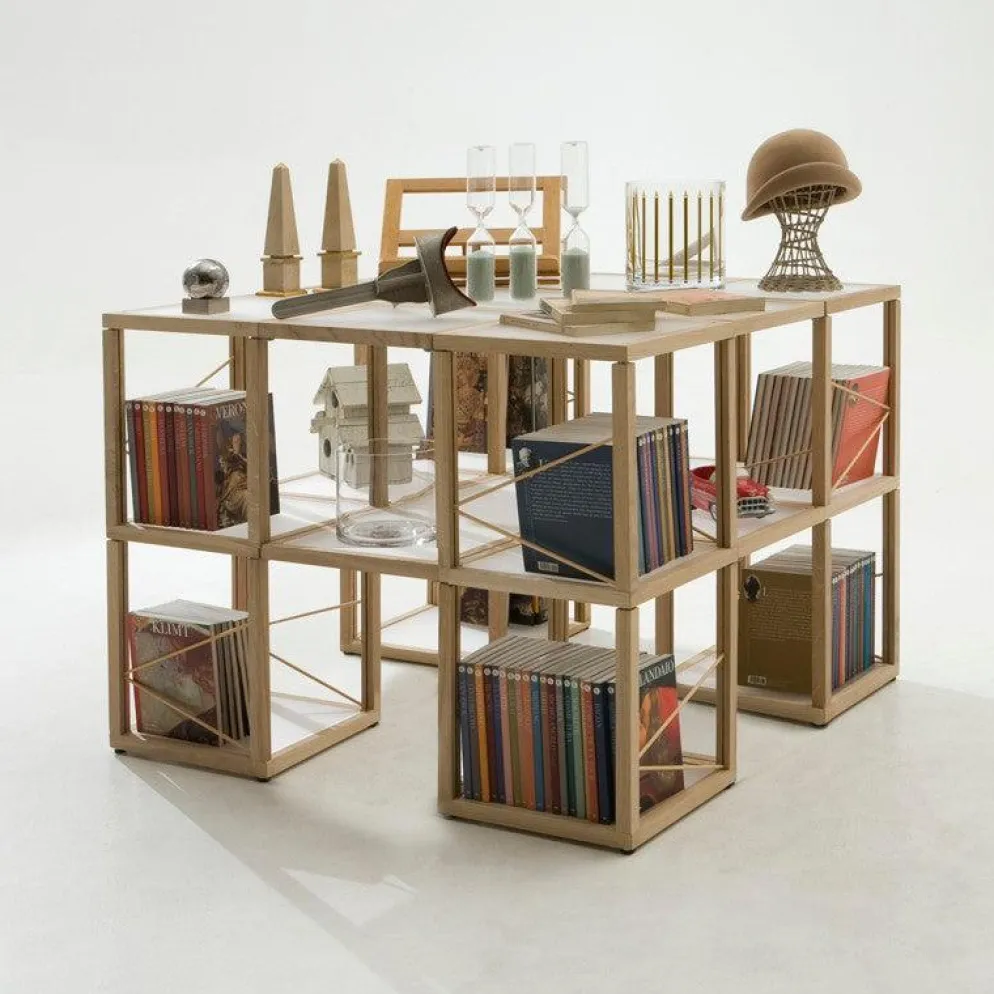 Libreria moderna componibile in legno Castelli 7