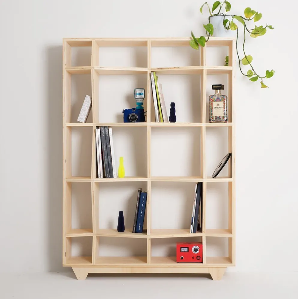 Libreria moderna in legno Rago