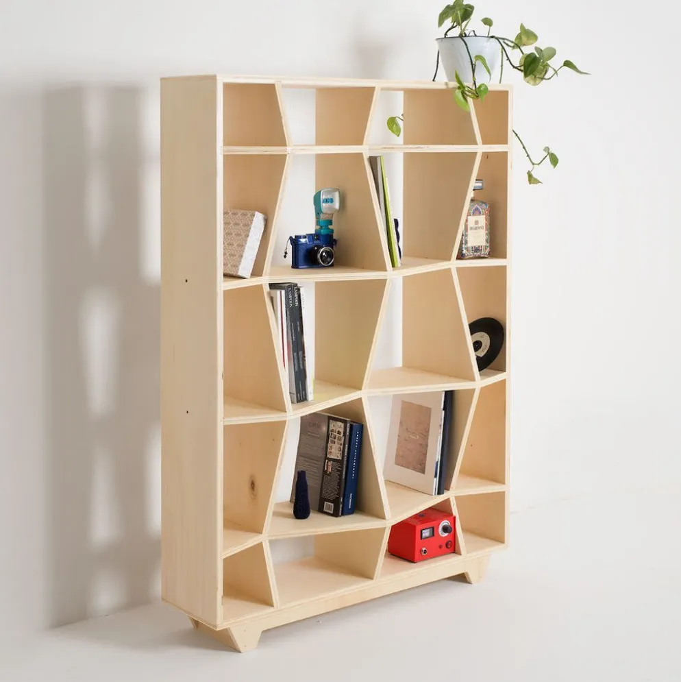 Libreria moderna in legno Rago