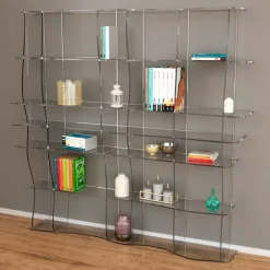 Libreria moderna in plexiglass Ocean