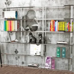 Libreria moderna in plexiglass Lauren