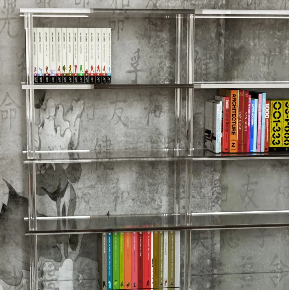 Libreria moderna in plexiglass Lauren