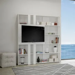 Libreria parete attrezzata Inedditah L