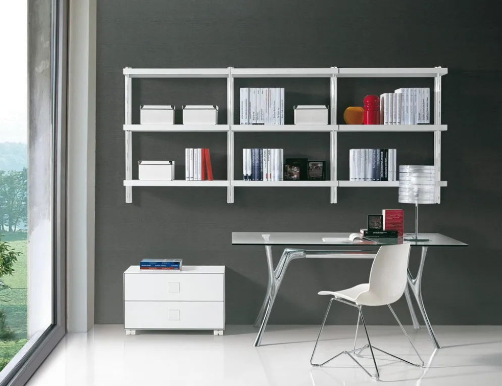 Libreria scaffale componibile in metallo Astryd 6